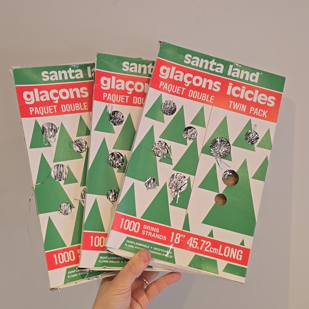 Vintage Christmas Tree Icicle Packs